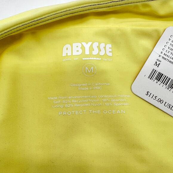 FREE PEOPLE MOVEMENT ABYSSE Swim Malia Surf Bottom Womens Medium Yellow NEW - Picture 12 of 14